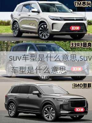 suv车型是什么意思,suv 车型是什么意思-第2张图片-立方汽车网