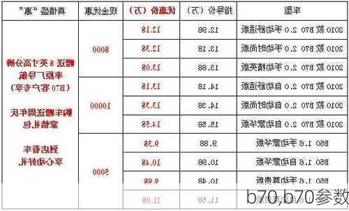 b70,b70参数-第2张图片-立方汽车网