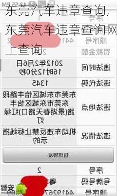 东莞汽车违章查询,东莞汽车违章查询网上查询-第1张图片-立方汽车网