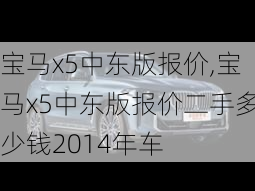 宝马x5中东版报价,宝马x5中东版报价二手多少钱2014年车-第1张图片-立方汽车网