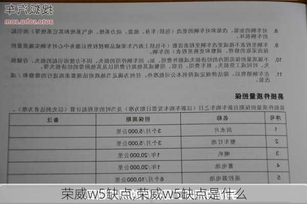 荣威w5缺点,荣威w5缺点是什么-第1张图片-立方汽车网