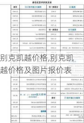 别克凯越价格,别克凯越价格及图片报价表