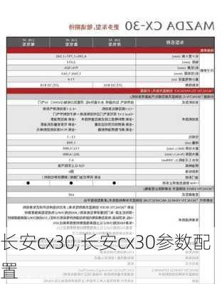 长安cx30,长安cx30参数配置-第3张图片-立方汽车网