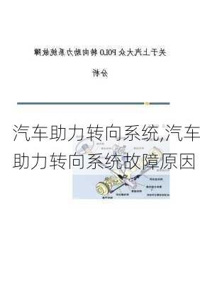 汽车助力转向系统,汽车助力转向系统故障原因