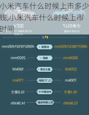 小米汽车什么时候上市多少钱,小米汽车什么时候上市时间-第1张图片-立方汽车网