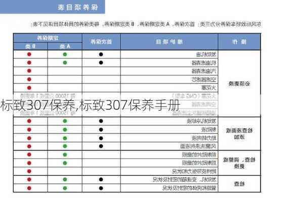 标致307保养,标致307保养手册-第3张图片-立方汽车网