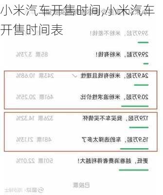 小米汽车开售时间,小米汽车开售时间表-第2张图片-立方汽车网