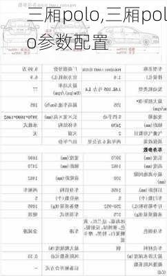 三厢polo,三厢polo参数配置-第3张图片-立方汽车网