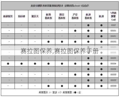 赛拉图保养,赛拉图保养手册-第1张图片-立方汽车网