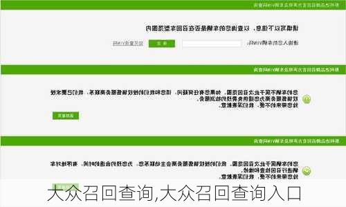 大众召回查询,大众召回查询入口-第1张图片-立方汽车网