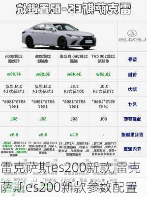 雷克萨斯es200新款,雷克萨斯es200新款参数配置-第1张图片-立方汽车网