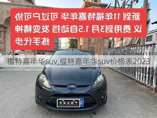 福特嘉年华suv,福特嘉年华suv价格表2023-第3张图片-立方汽车网