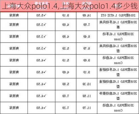 上海大众polo1.4,上海大众polo1.4多少钱-第1张图片-立方汽车网