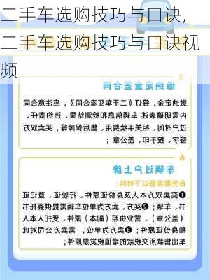 二手车选购技巧与口诀,二手车选购技巧与口诀视频-第1张图片-立方汽车网