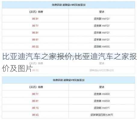 比亚迪汽车之家报价,比亚迪汽车之家报价及图片-第2张图片-立方汽车网