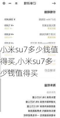 小米su7多少钱值得买,小米su7多少钱值得买-第3张图片-立方汽车网