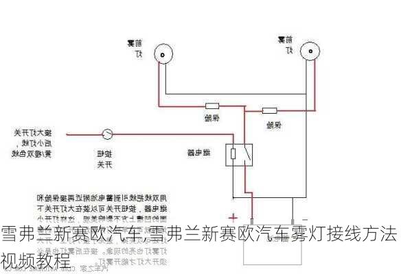 雪弗兰新赛欧汽车,雪弗兰新赛欧汽车雾灯接线方法视频教程-第3张图片-立方汽车网