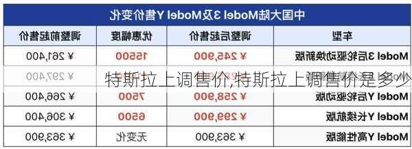 特斯拉上调售价,特斯拉上调售价是多少-第3张图片-立方汽车网