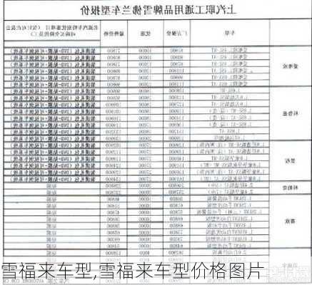 雪福来车型,雪福来车型价格图片