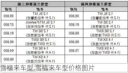 雪福来车型,雪福来车型价格图片-第2张图片-立方汽车网