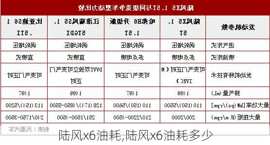 陆风x6油耗,陆风x6油耗多少-第1张图片-立方汽车网