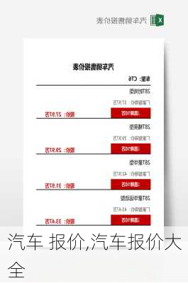 汽车 报价,汽车报价大全-第3张图片-立方汽车网