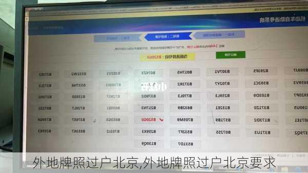 外地牌照过户北京,外地牌照过户北京要求-第1张图片-立方汽车网