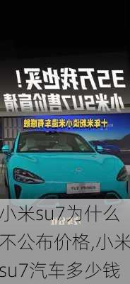 小米su7为什么不公布价格,小米su7汽车多少钱-第2张图片-立方汽车网