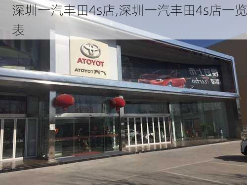 深圳一汽丰田4s店,深圳一汽丰田4s店一览表-第2张图片-立方汽车网