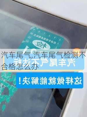 汽车尾气,汽车尾气检测不合格怎么办